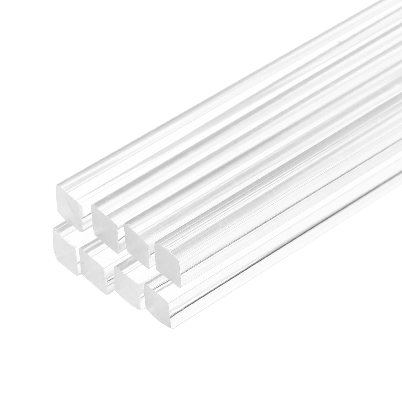 8pcs Acrylic Square Rods 3/8″ x 10″ Clear Acrylic Dowel Rods Sticks Acrylic P…