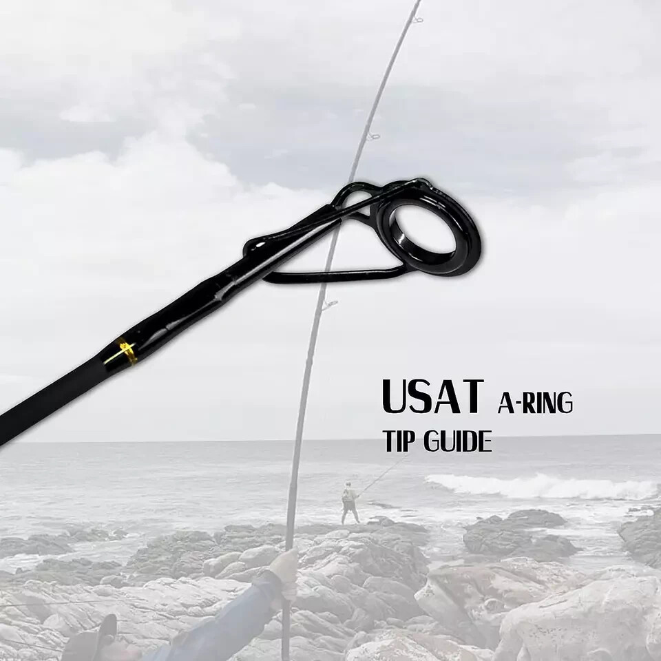 Surf Spinning Rod 2PC/4PC Solid Carbon Fiber Travel Fishing Pole 9/10/11/12/15FT