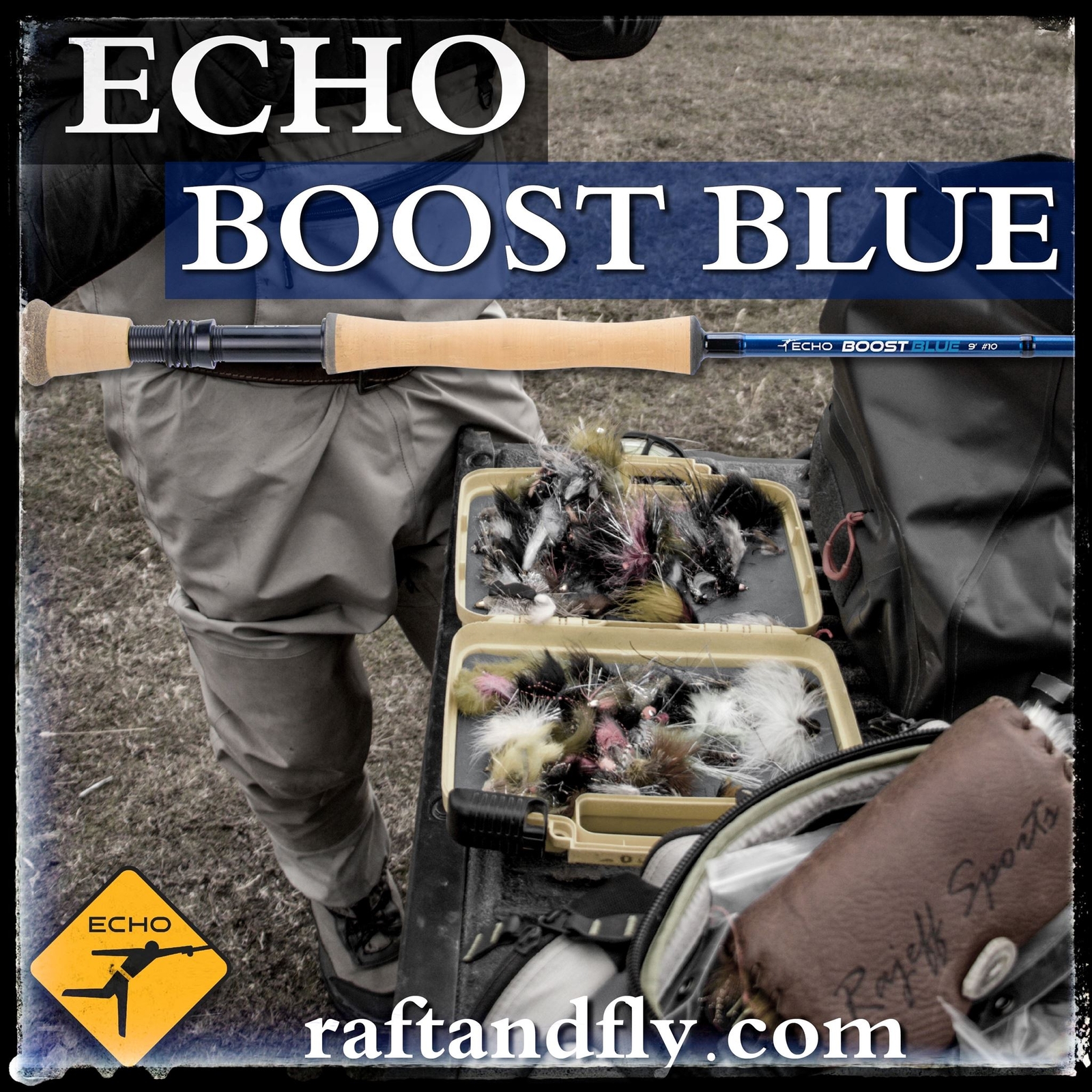 Echo Boost Blue 11wt 9’0″ Saltwater Fly Rod | Lifetime Warranty – FREE SHIPPING
