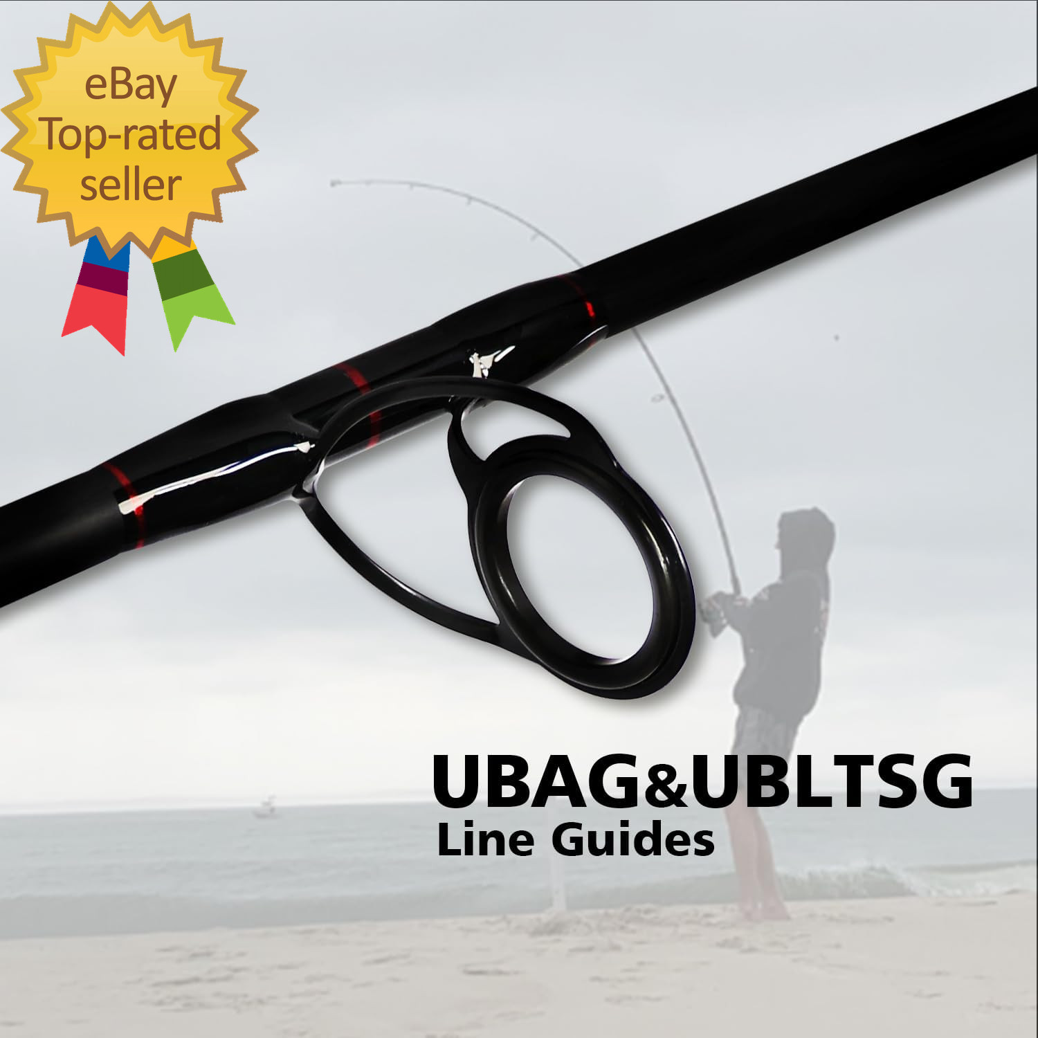 Surf Spinning Fishing Rod 2-Piece/4-Piece Graphite Travel Fishing Rod