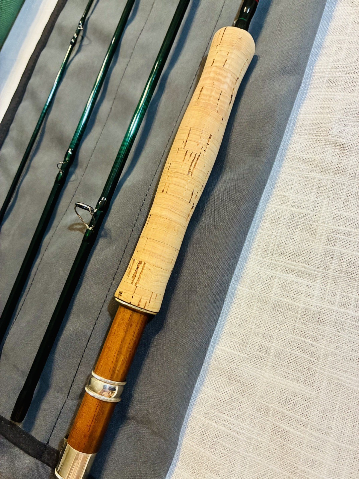 Winston Pure 8′ 4wt Fly Rod 4pc. CustomWinston cap and ring reel seat. Preowned