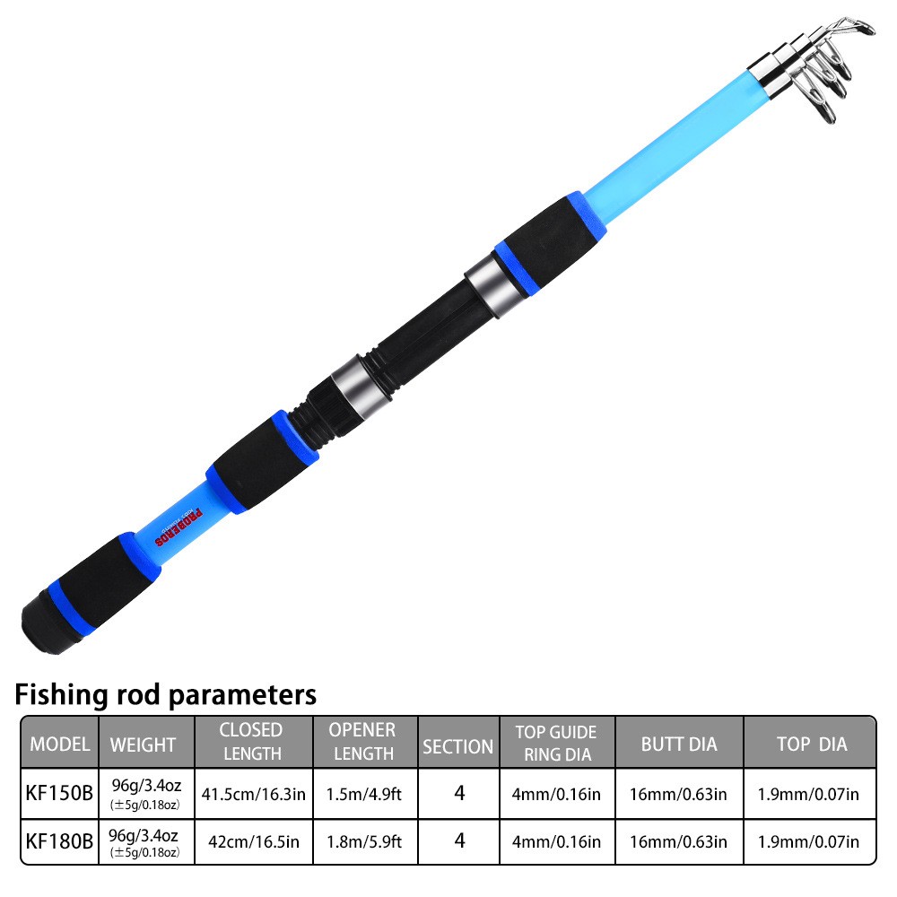 1pcs 1.5M/ 1.8M throwing fishing rod for beginners in sea fishing