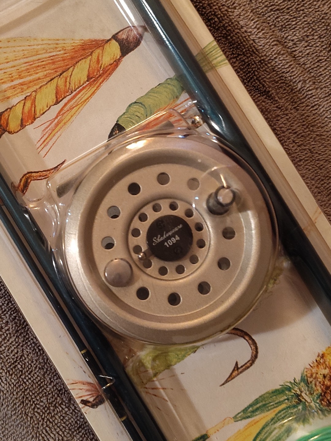 New Vintage Sealed Shakespeare Complete Fly Rod Fishing Kit 8Ft & Accessories