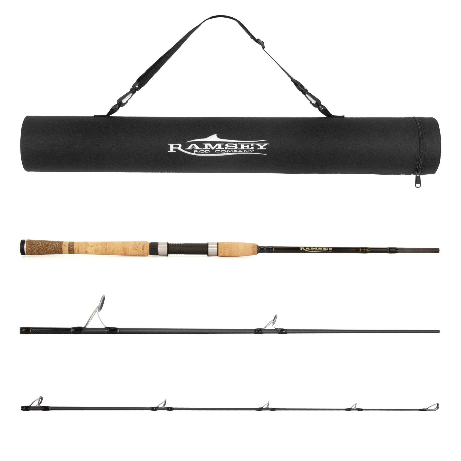Ramsey Rod Company 7’0″ Medium Heavy 3-Piece Travel Spinning Rod (RRCSII-703MH)