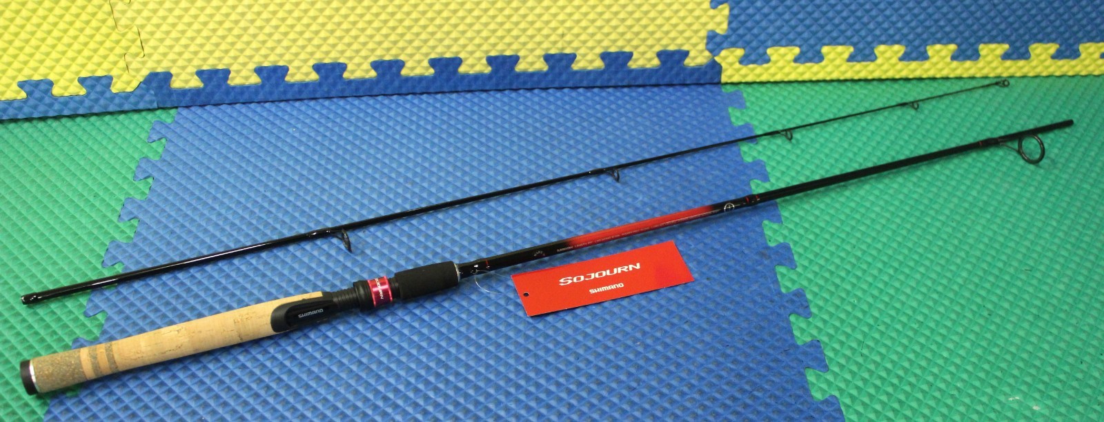 Shimano Sojourn Spinning Rod 6′ 6″ 2 Piece Medium SJS66M2BK