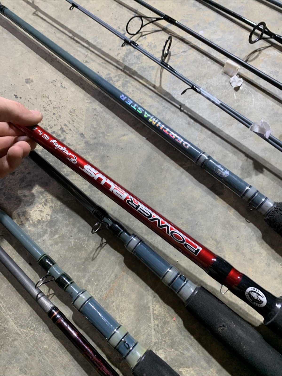 LOT OF 10 BASS PRO SHOPS FISHING RODS (BROKEN)