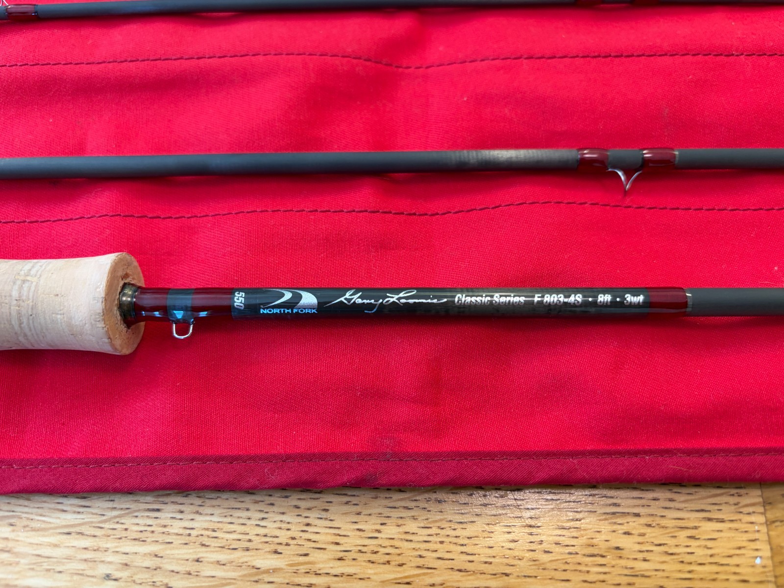 Custom North Fork Composites Classic F803 8′ 3 wt Fly Fishing Rod Recoil Guides