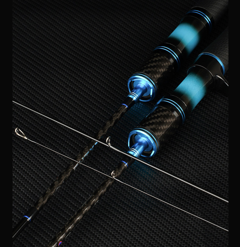 Carbon Fiber Fishing Lure Rod 1.5M 1.68M 1.8M Pole Spinning Casting Rod Lure Rod