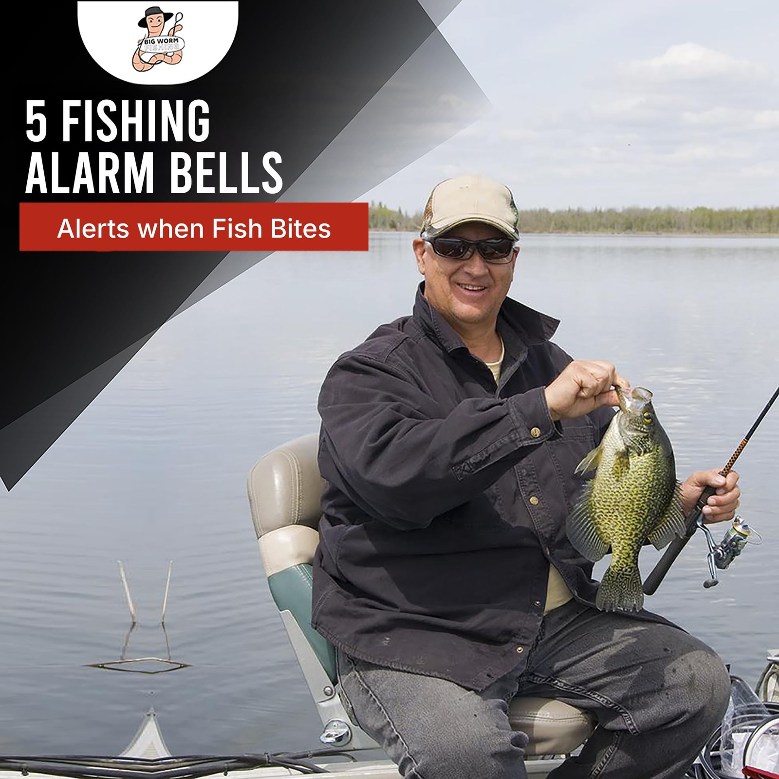 Fishing Bells for Rods Green and Silver