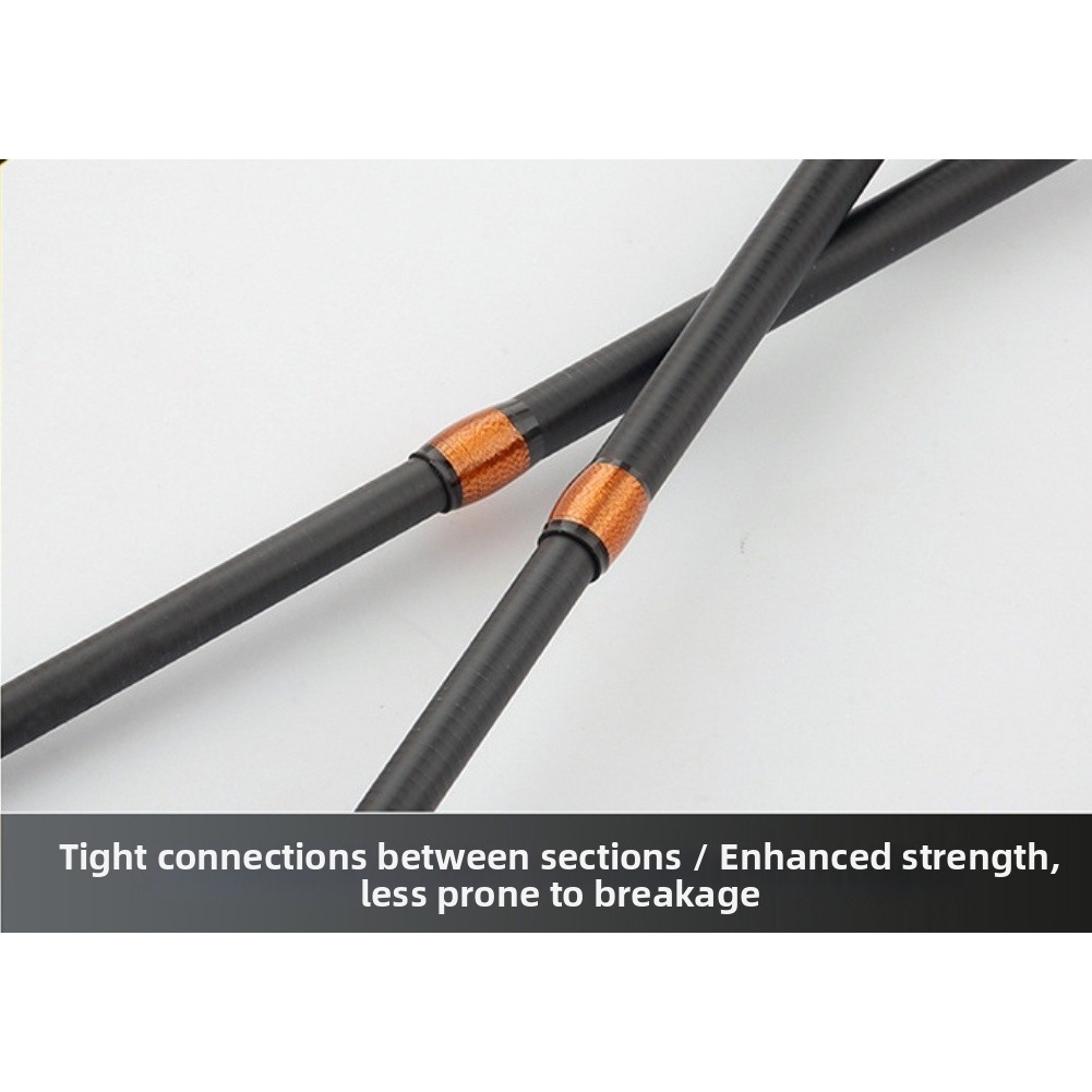 UL Power Carbon Rod 1.5m 1.68m Wood Handle Collapsible Travel Fishing Rod