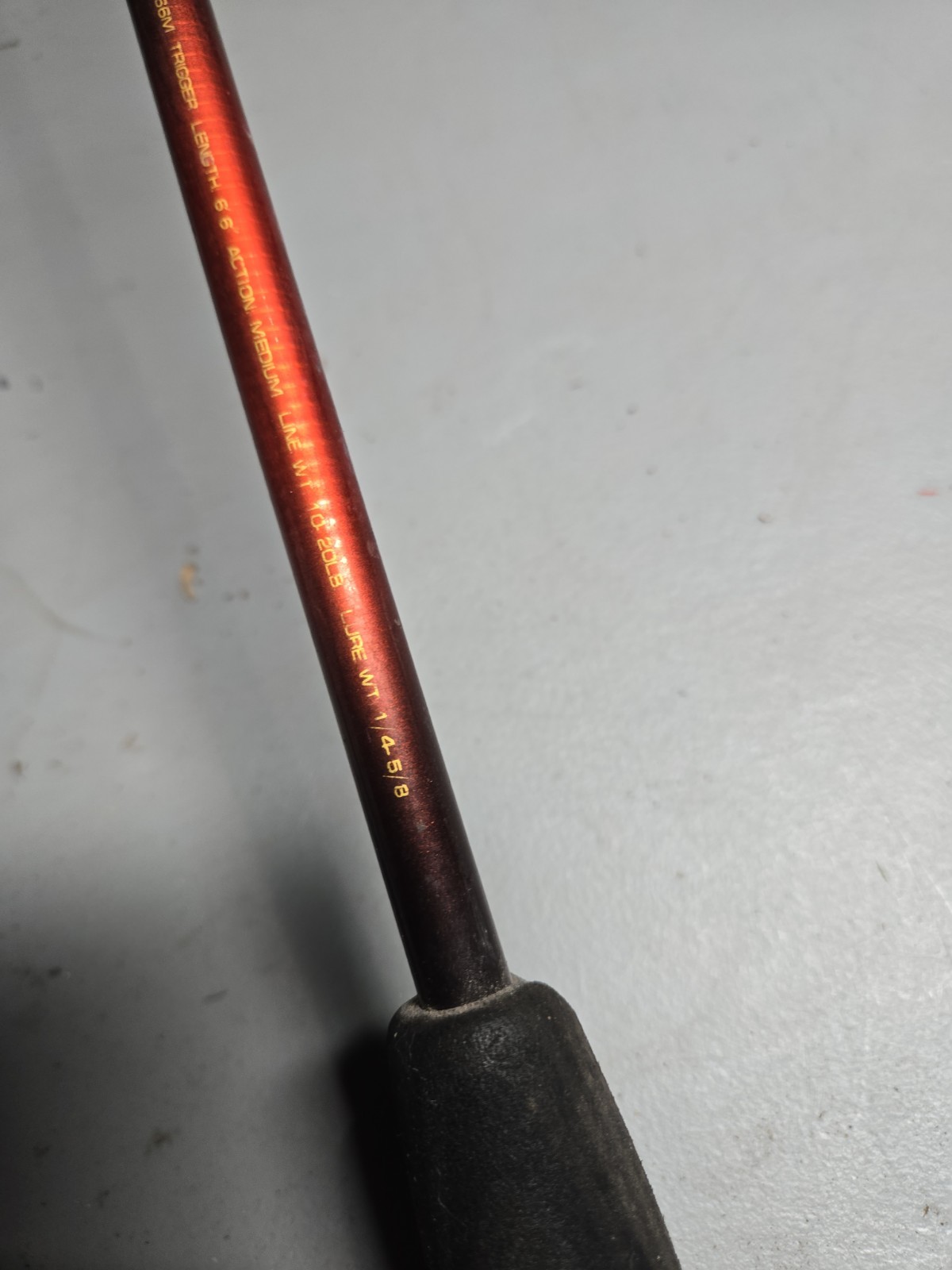 Vtg Quantum Bill Dance Pro Contour Fishing Rod 6′ 6″ Medium Action QPC66M