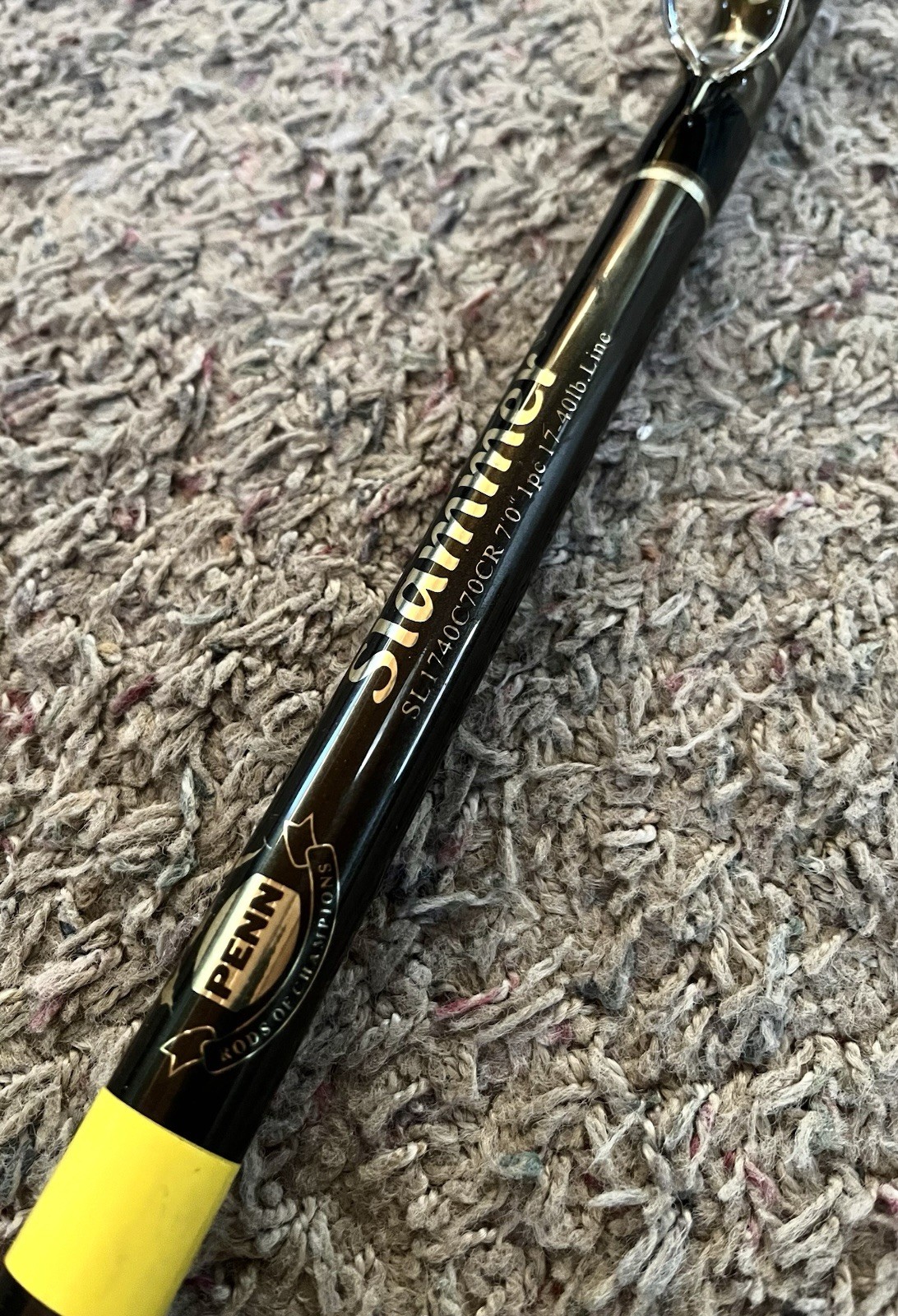 Penn Slammer SL1740C70CR 7’ 17-40lb 1-Piece Champion Fishing Rod – Excellent!