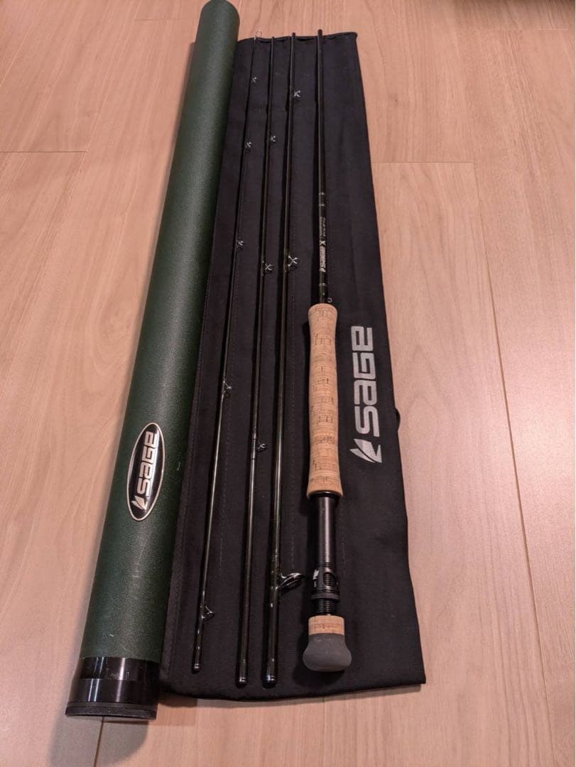 SAGE Fly Rod X 696-4 outdoor traveling fishing hobby valuable good condition