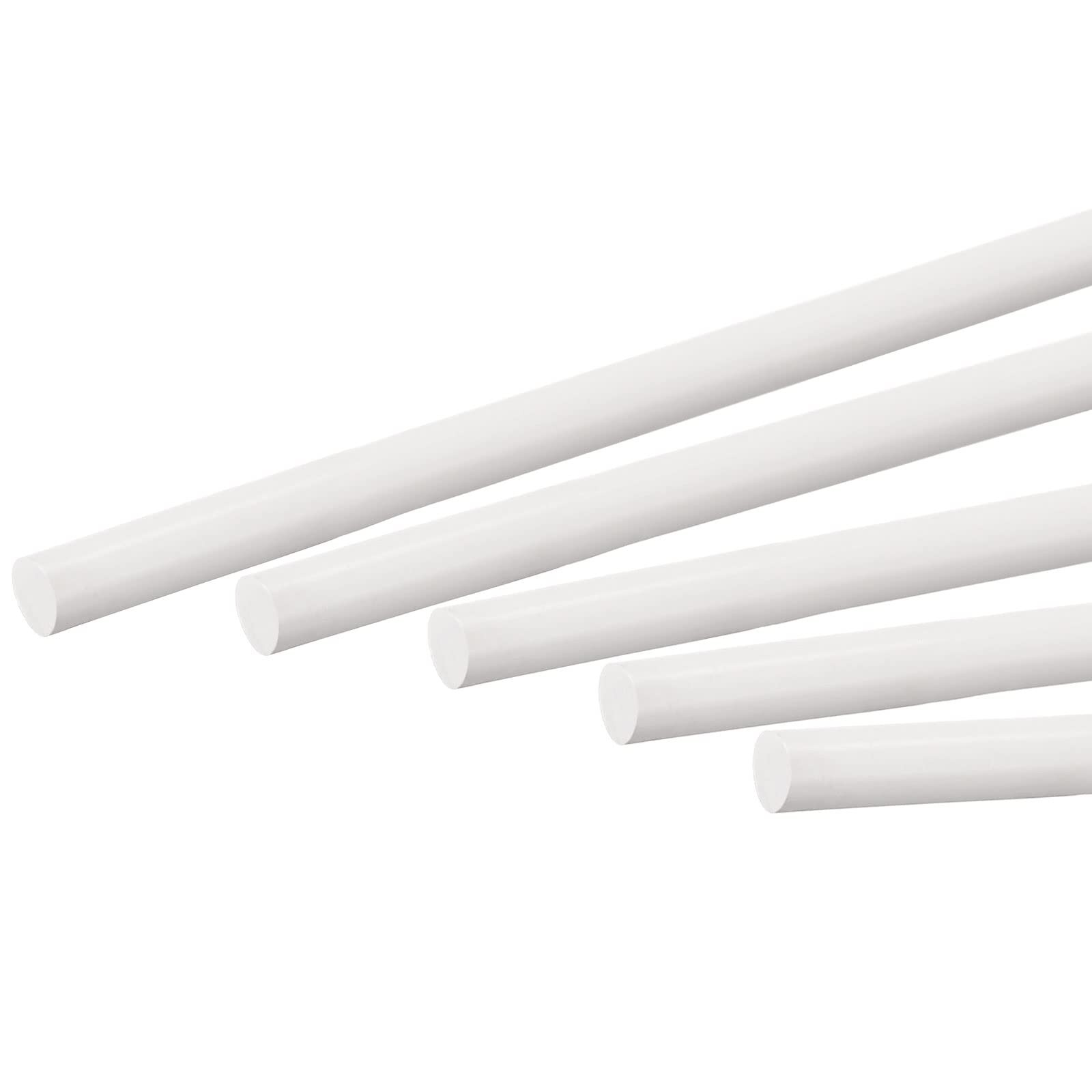 5 PCS ABS Plastic Rod Round Solid White Bar 4x250mm DIY Model Material