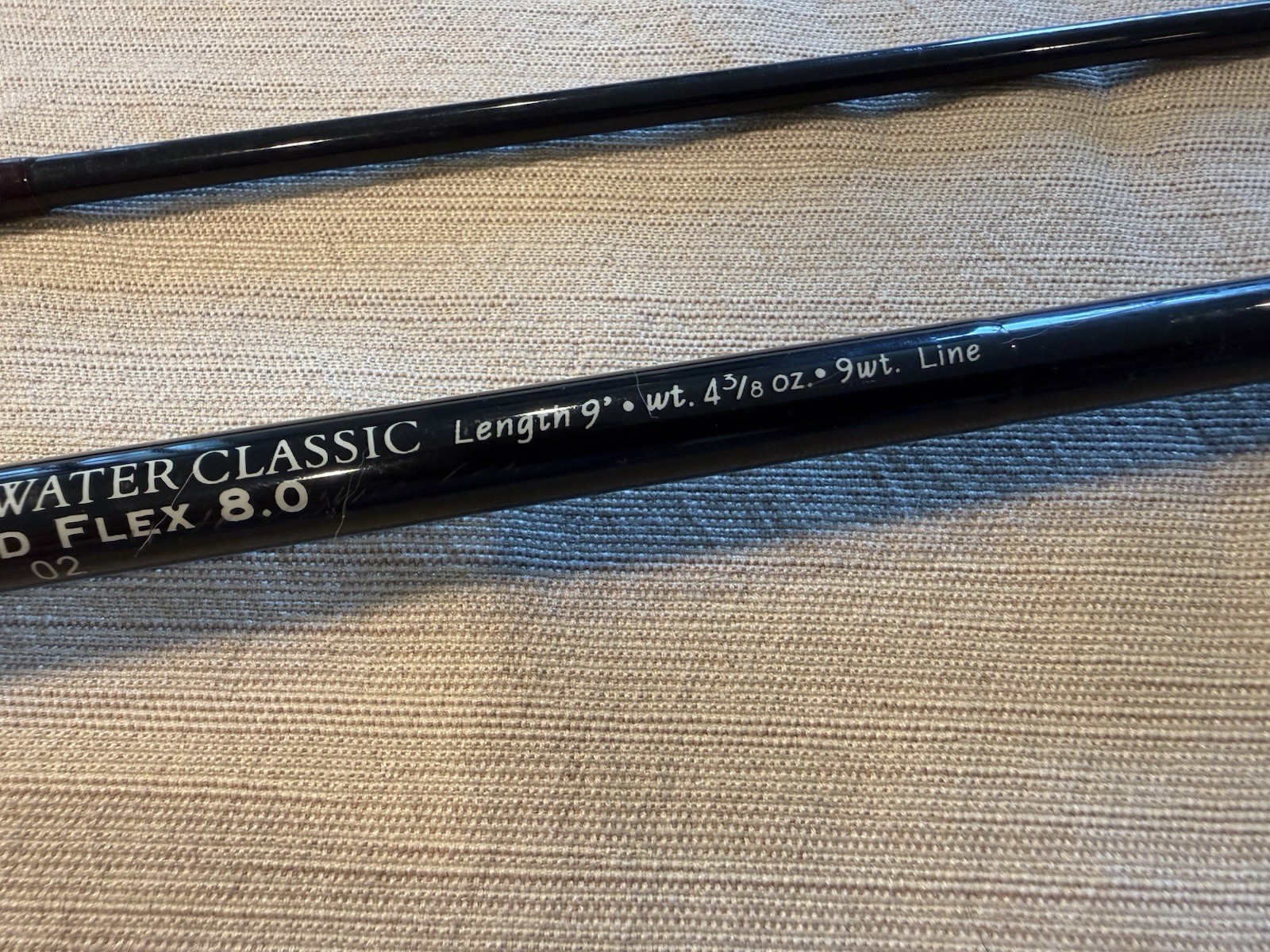 Orvis 2 Piece Clearwater 9 WT 9 ft Fly Fishing Rod Black Cork Handle No Case