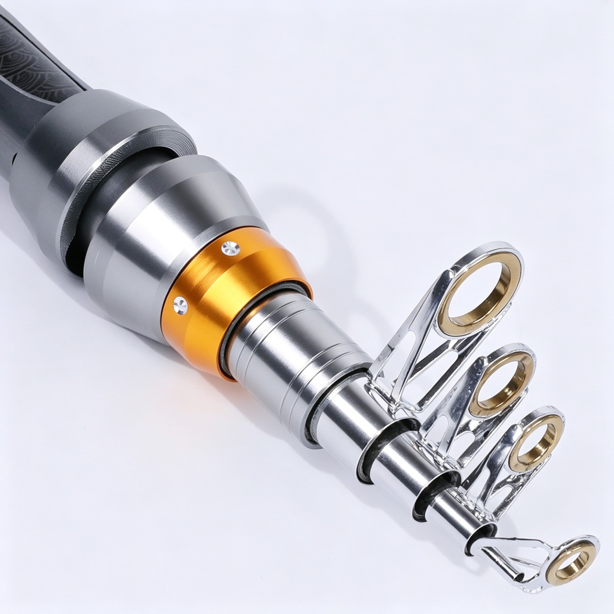 2.1/3.6M Fishing Rod Carbon Fiber Telescopic Portable Sea Spinning Casting Pole