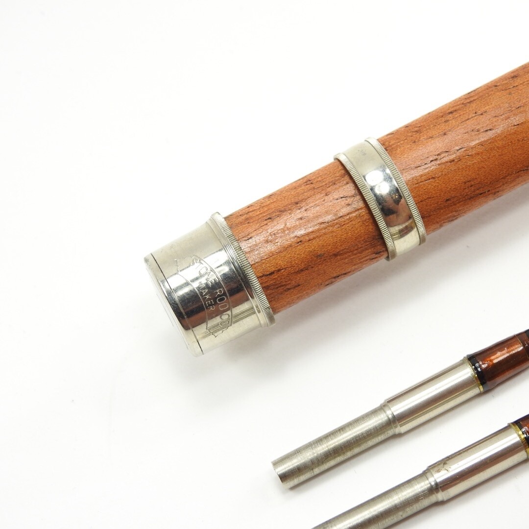 Dennis Stone Bamboo Fly Fishing Rod. 7’ 4wt. W/ Tube and Sock.