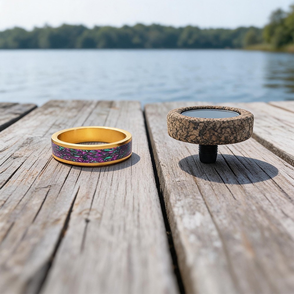 Rubber Cork Tail Cap for Custom Fishing Rods with 27mm Outer Diameter Ring