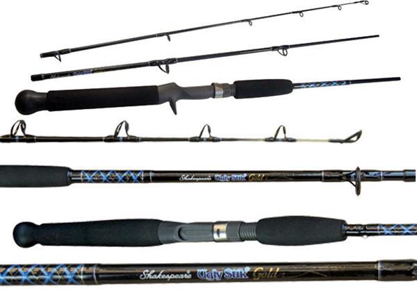 Ugly Stik Gold Baitcaster Fishing Rod – 5’6” 4-8 kg 2 Piece USG-BC 562M 10-65g