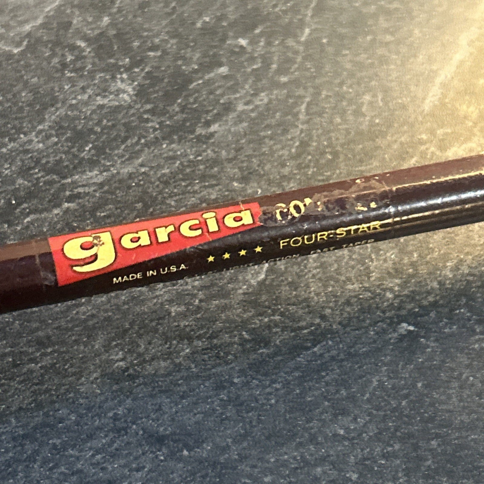 Vintage Garcia 2508 D 6 1/2 Ft fast taper light action 2 Piece Spin fishing rod