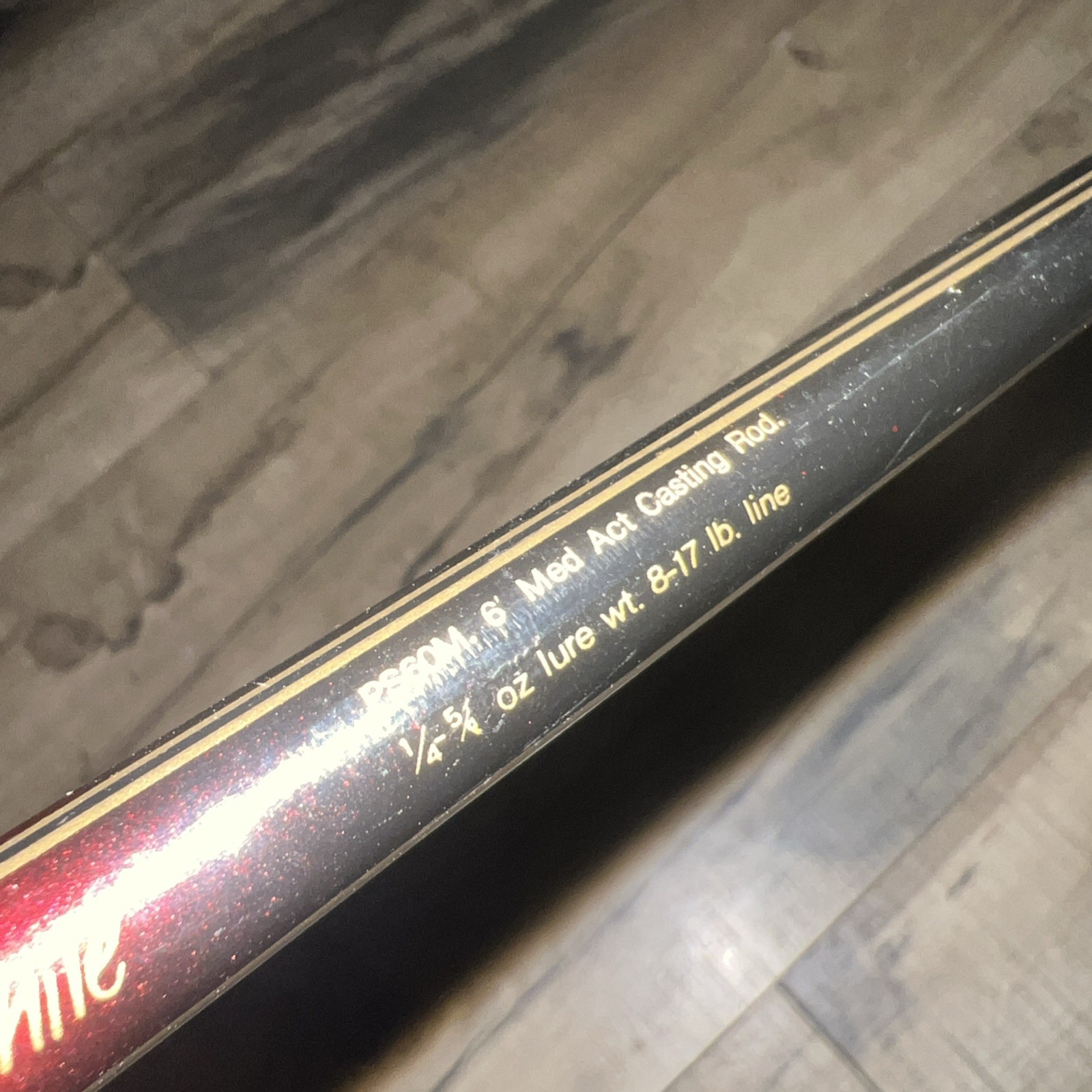 Bass Pro Shop Power Stick Hump Grip IM-6 Graphite PS60M 6’ Med Act Casting Rod
