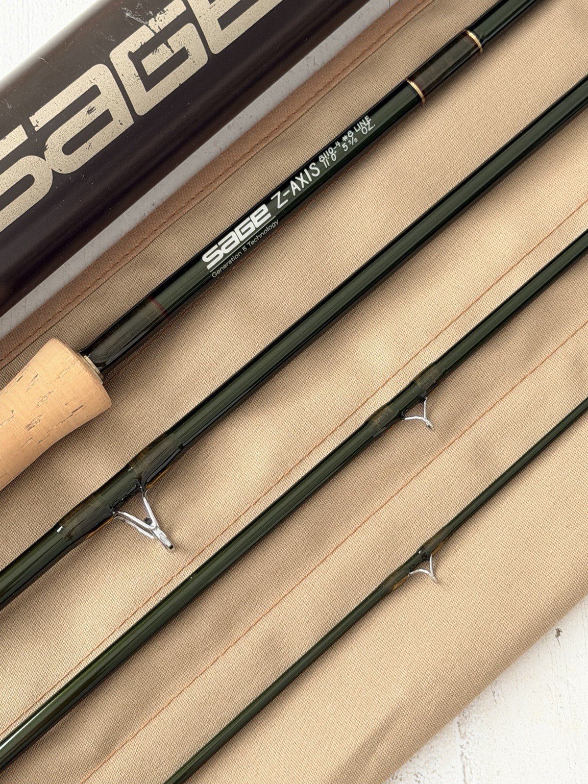 **BEAUTIFUL** 🔥 SAGE Z-AXIS Switch/Spey 8wt. 11’ft~4pc FlyRod!! ~LEGENDARY~ 🔥