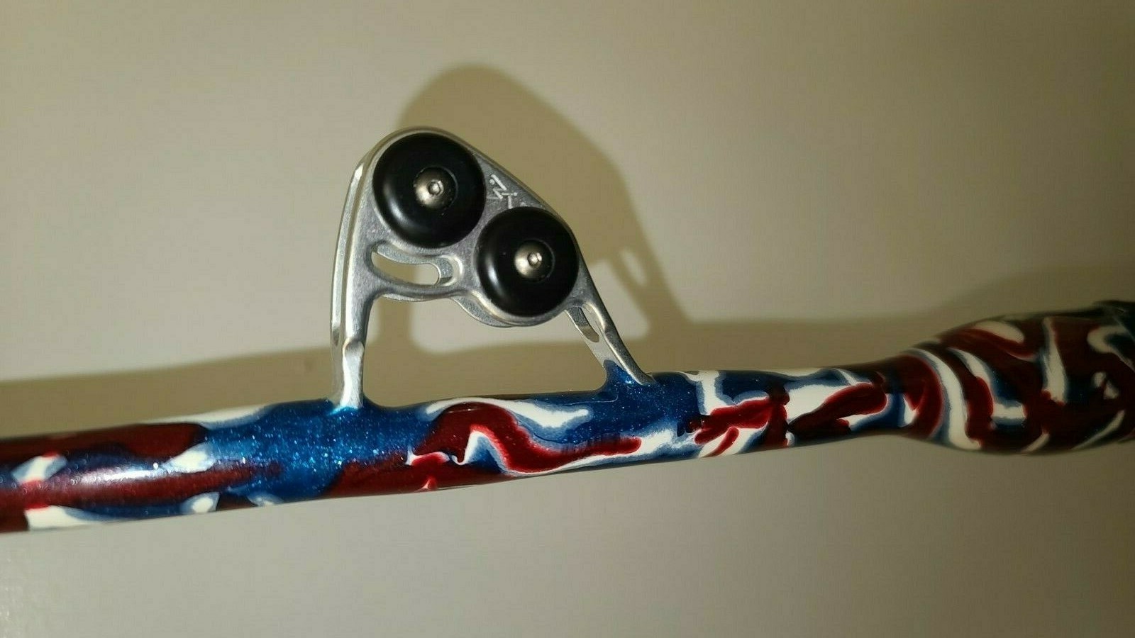 Custom Fishing Rod, Real Crocodile Skin Grips, Awesome Paint Job, ADJUSTABUTT – 