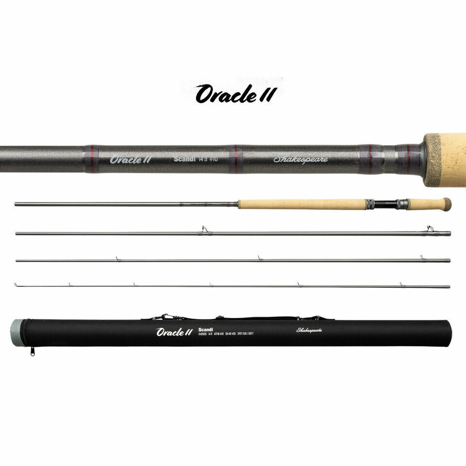 Shakespeare New Oracle 2 Scandi 12ft 9in 9wt Travel Fly Fishing Rod