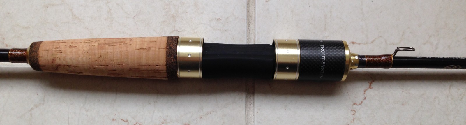 High modulus Graphite Trout Spin Rod – 2 section 6’0″ – Light Guides -New