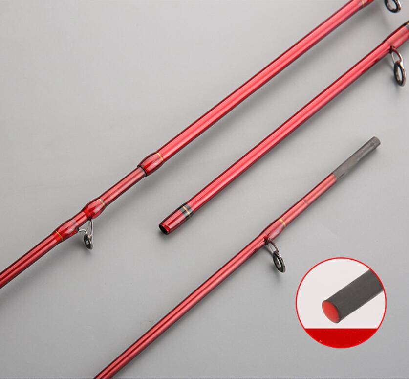 1.8M Fishing RodS 5.91FT Carbon Fiber Spinning/casting Pole Lure Rod Fast Action