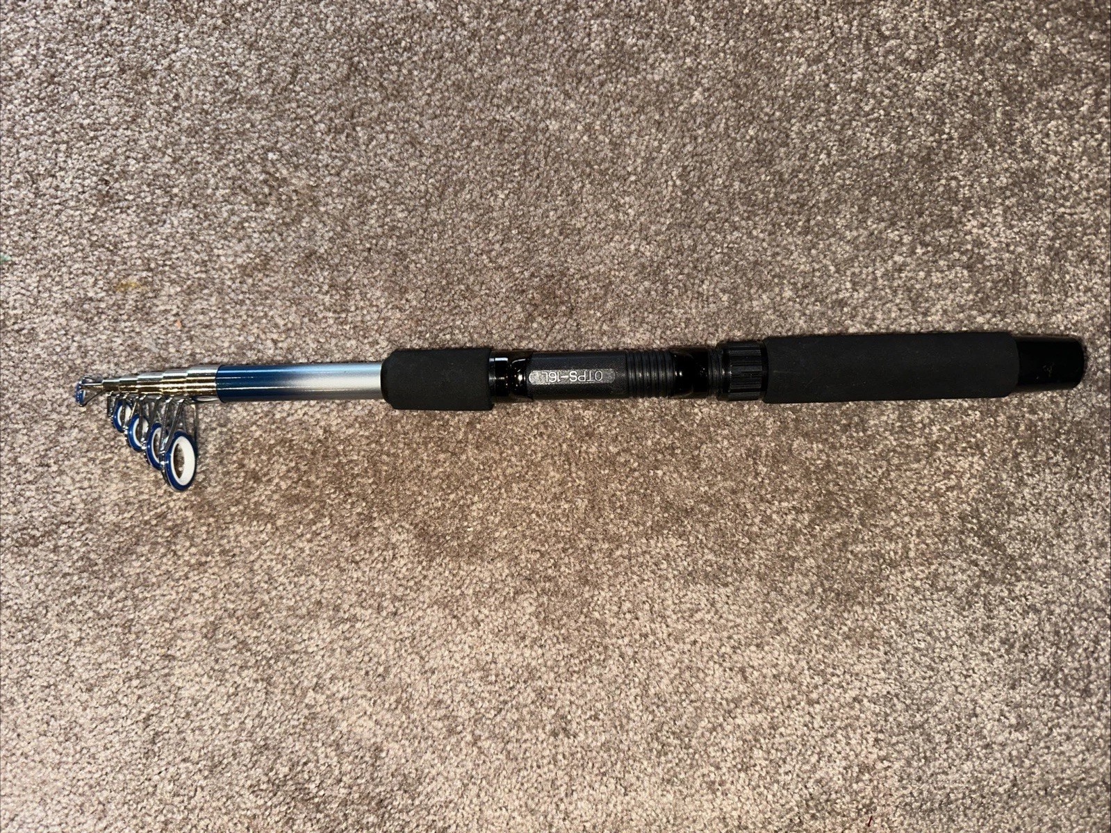 Chefitakl 1806 1.8M 6sec Telescopic Fishing Rod Fishing Extendable Blue Color