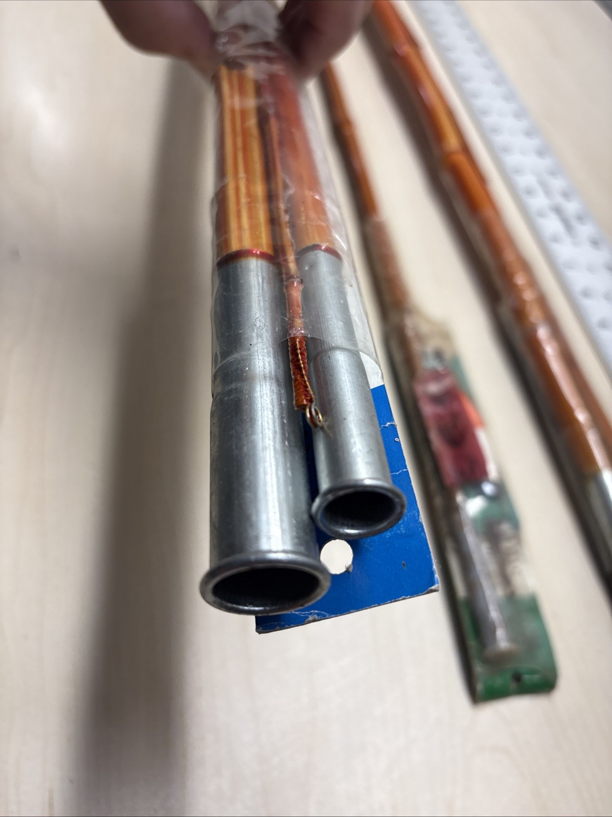Lot of 3, B’n’M’s 8 & 12 Ft Jointed Bamboo Poles 2&3 Piece, BnMs TL82 L123 READ