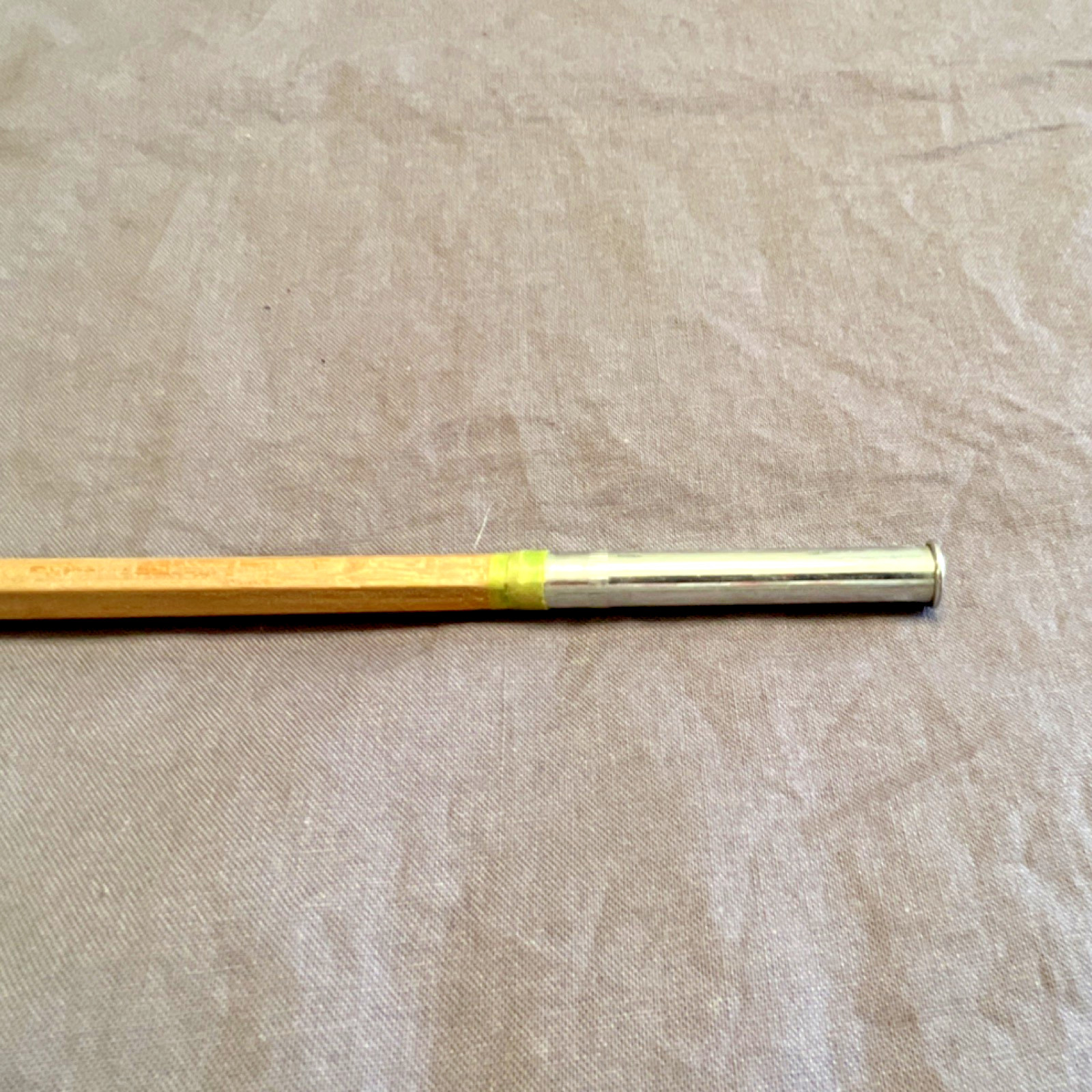 Bamboo Fly Fishing Rod 9ft 3pc Cork Handle Metal Ferrules Vintage