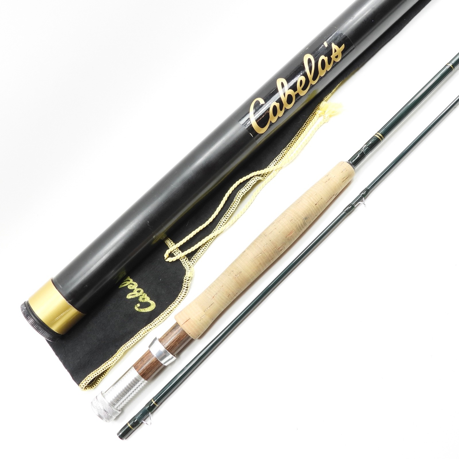 Cabela’s Fish Eagle II Graphite Fly Rod. 9’ 7-8wt. Made in USA. W/ Tube & Sock.
