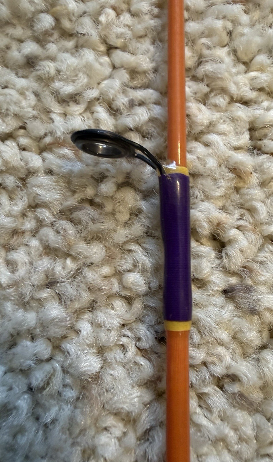 ***RARE*** Orange Glass Kencor “Magnaglas” XL-2 UL Trout (2) Piece Fishing Rod