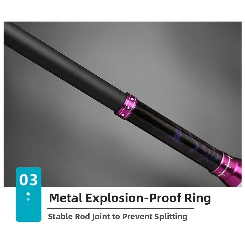 Telescopic Sea Rod for Surf Casting 45cm Folded Length 1.8m 2.1m 2.4m 2.7m
