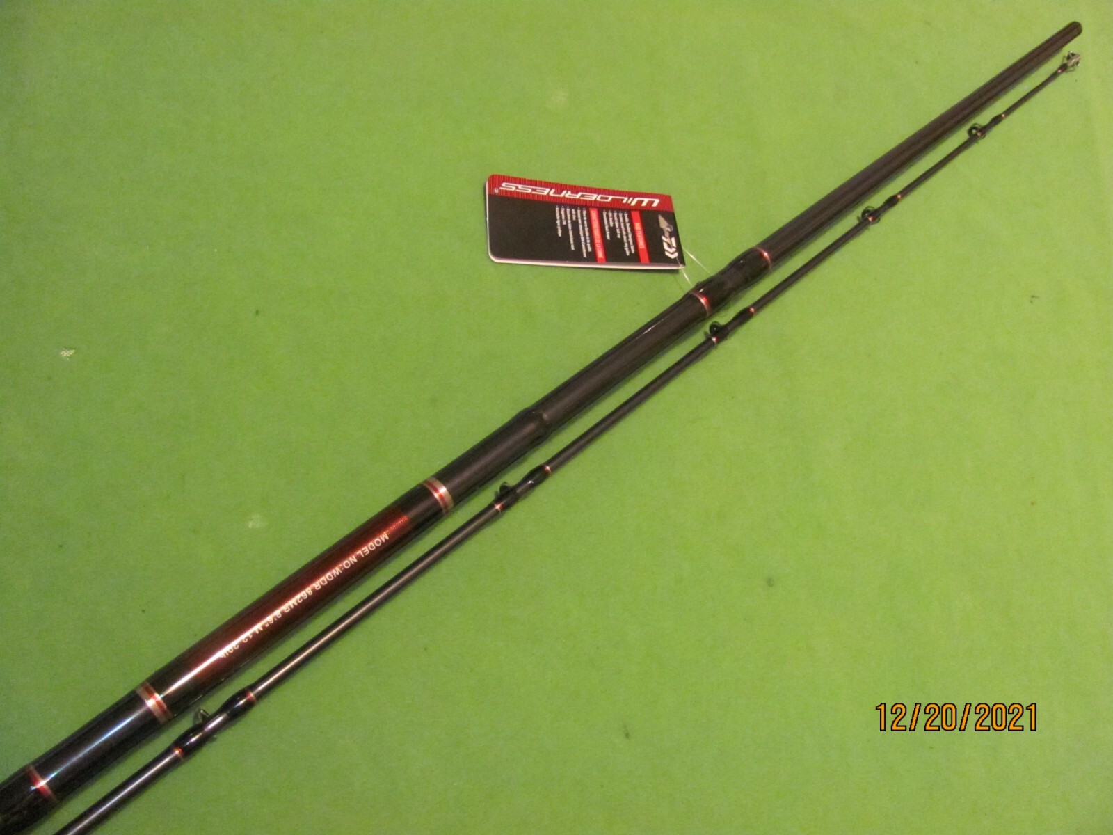 1) Daiwa Wilderness 8′ 6″ Medium Action 2 Piece Downrigger Trolling Rod