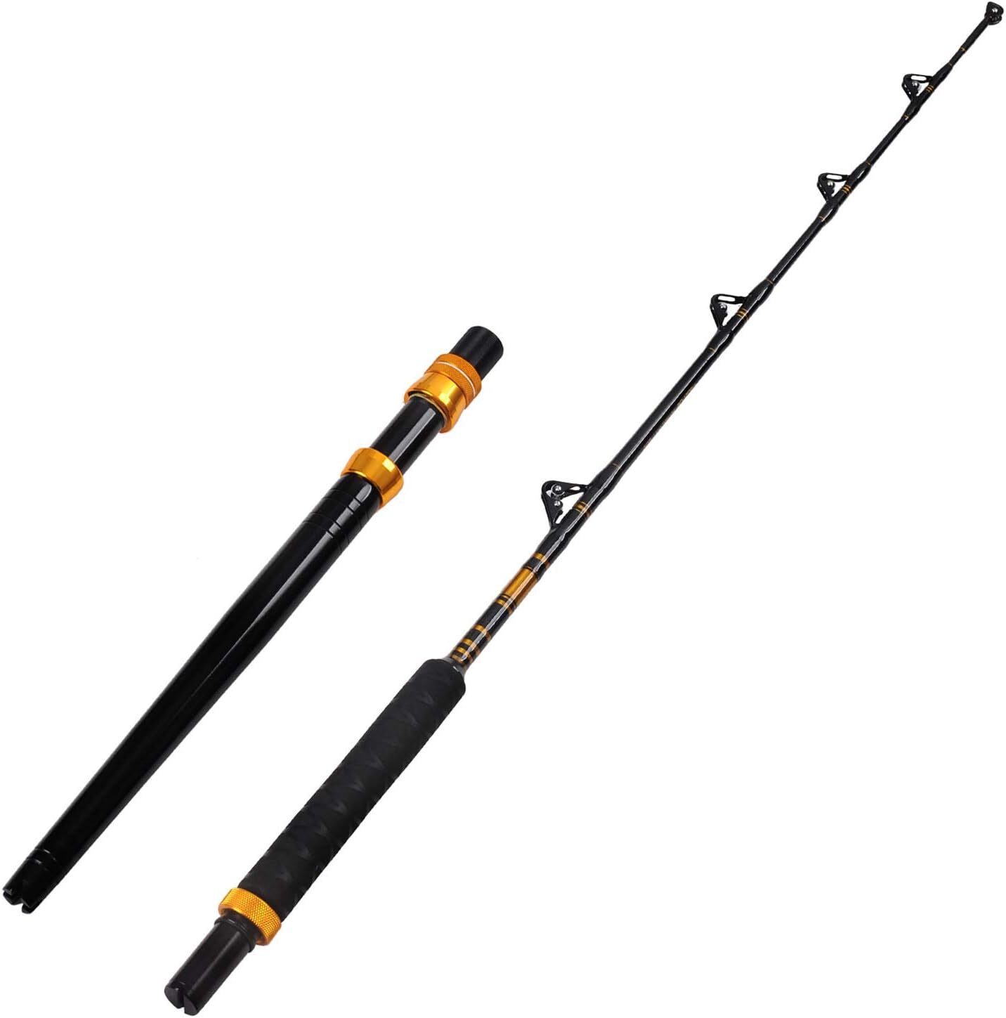 Bent/Straight Butt Trolling Rod 2PC Saltwater Offshore Roller Boat Fishing Pole