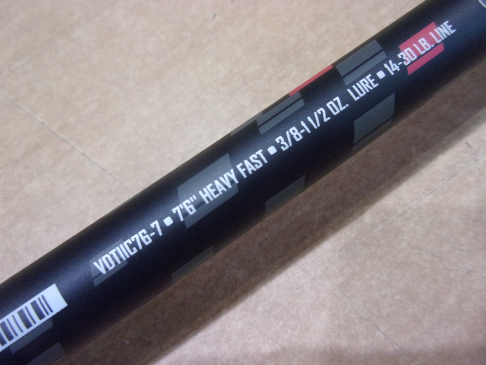 ABU GARCIA VENDETTA II 7 foot 6 inch Heavy SPINNING ROD