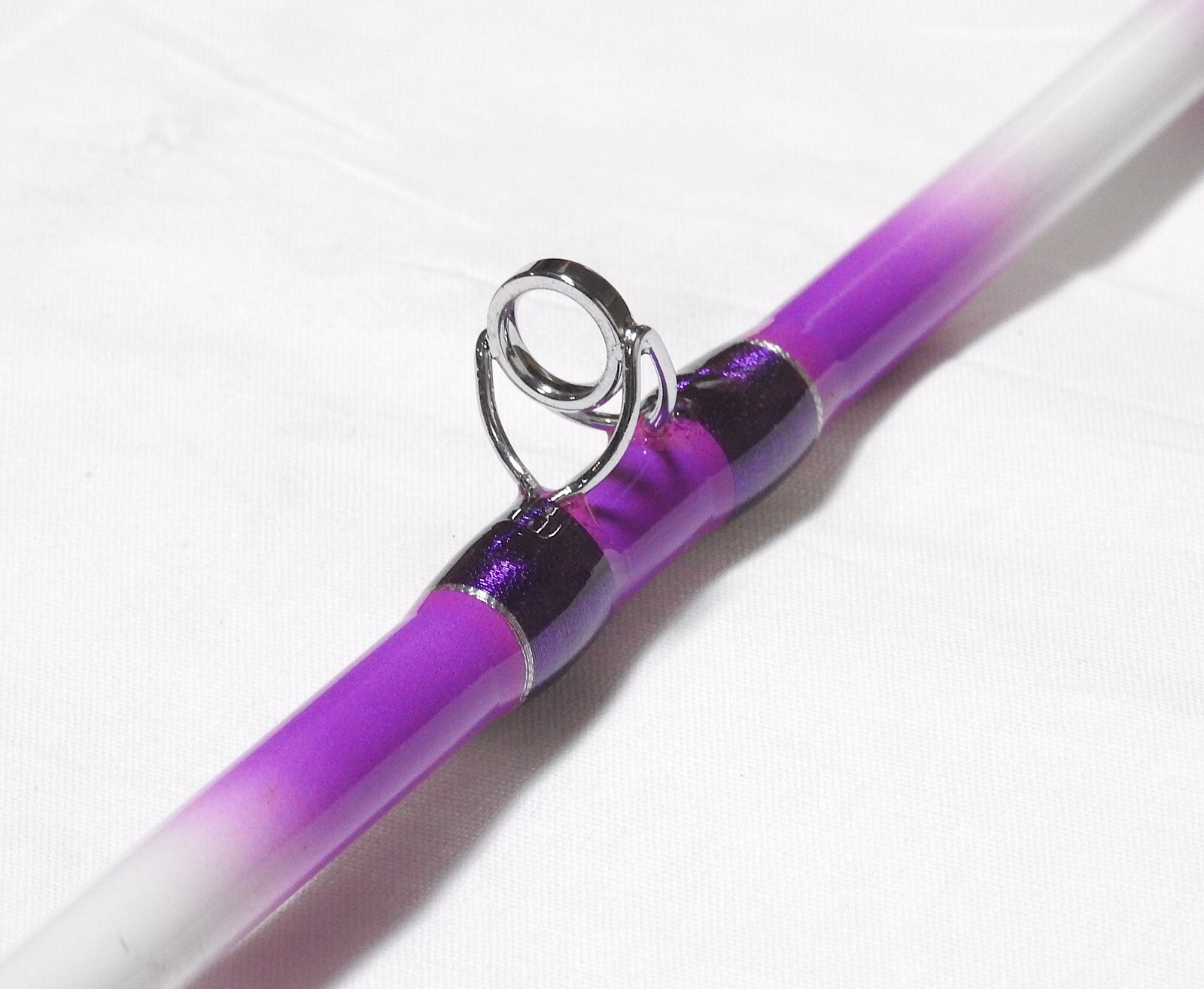 7’6″ 1PC Catfish Casting Rod Purple Overspray