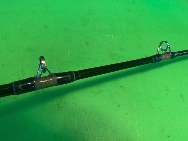 CUSTOM BUILT SABRE 6 FOOT 6 INCH 10 TO 30 POUND RATED CONVENTIONAL FISHING ROD