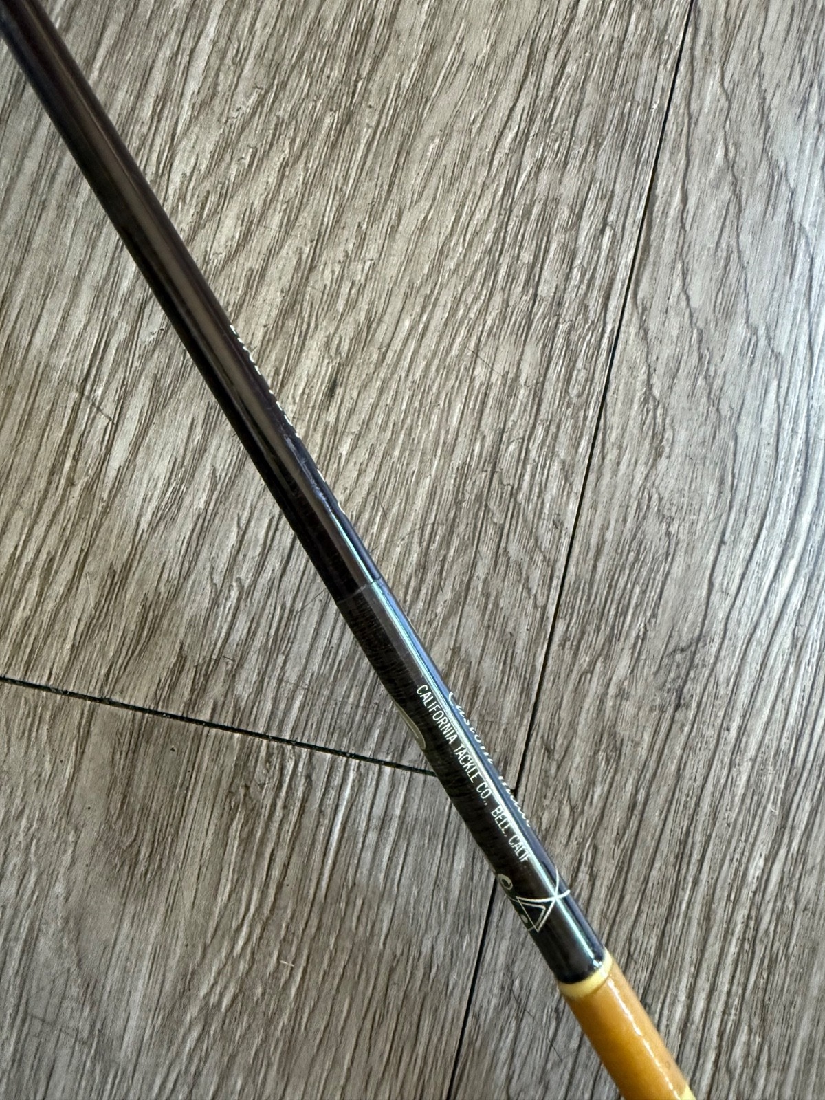 Vtg SABRE model #112 FISHING ROD Nypoxy 5 ft pole 2-6 lb. line freshwater beauty