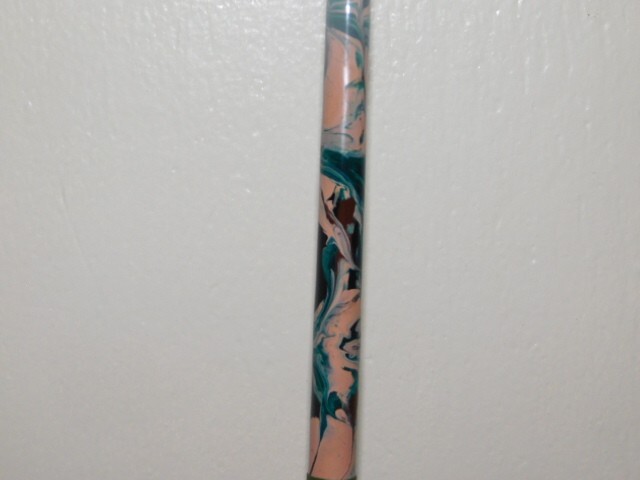 CUSTOM SPINNING ROD OLIVE GREEN TAN BROWN CAMOFLAUGE MARBLE 10-25 LB 7′ NEW