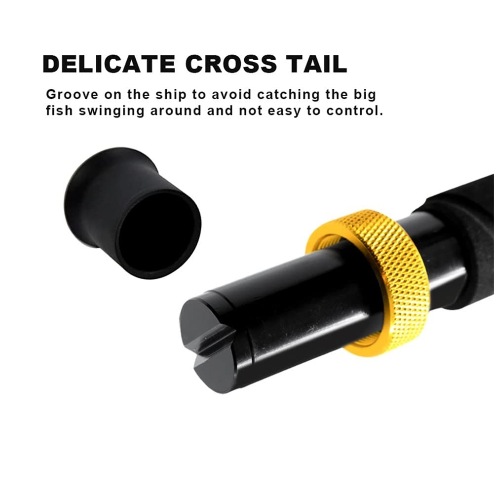 2-Pieces Deep Sea Fishing Rods, Fishing Pole with 3+1 Roller Guides,Trolling …