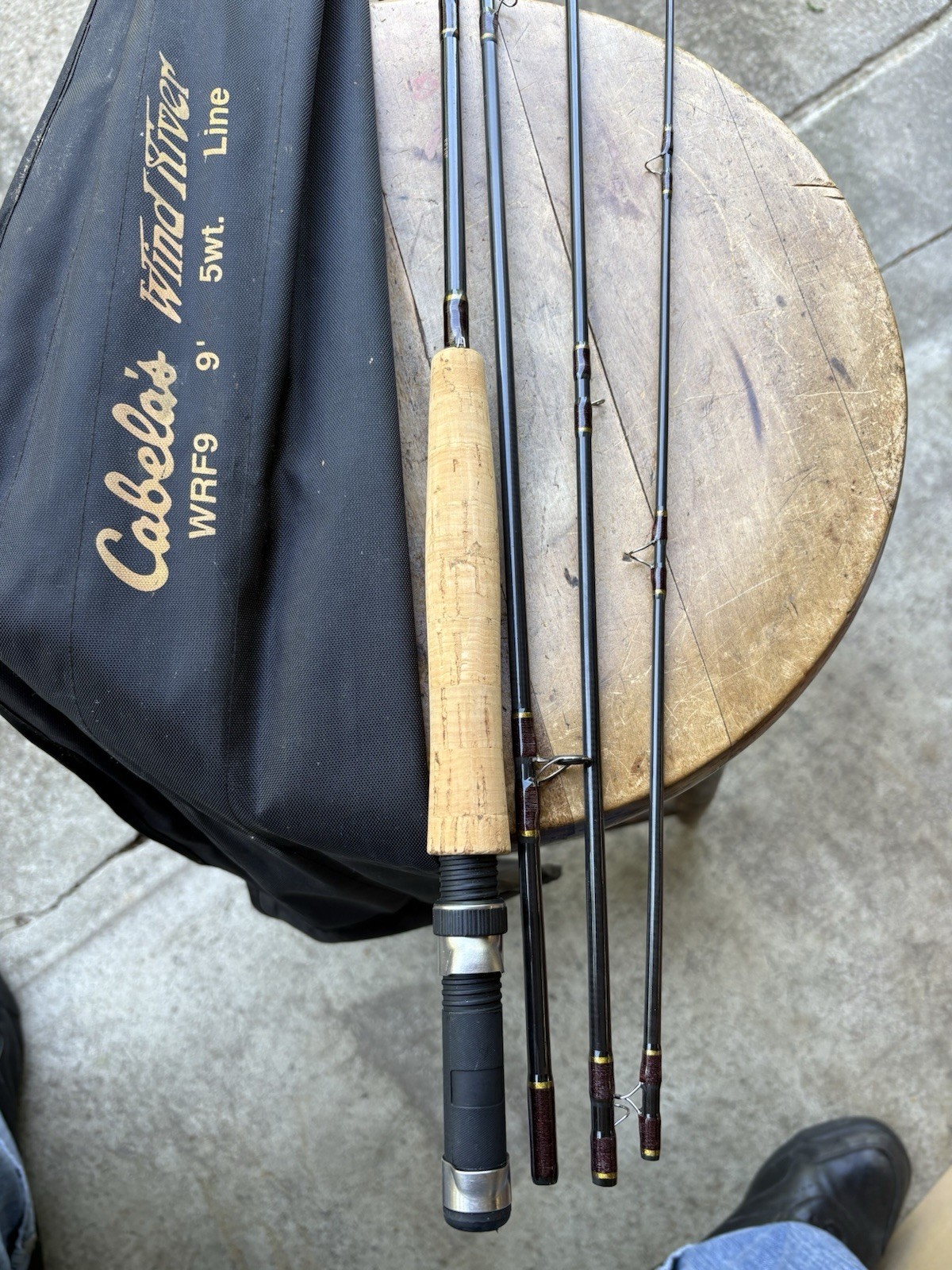 Cabela’s Wind River WRF9 9 Ft FLY Fishing Rod 5 Wt Line With Sleeve Appears NOS