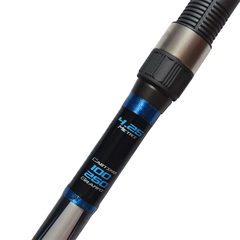 Surf Casting Fishing Rod 3-Piece Carbon Fibr Travel Rod Portable~14 ft