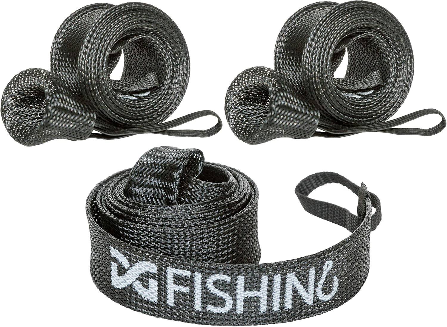 Fishing Rod Sleeve, 3 Pack, 7ft Spinning Protector/Rod Sock/Rod Black