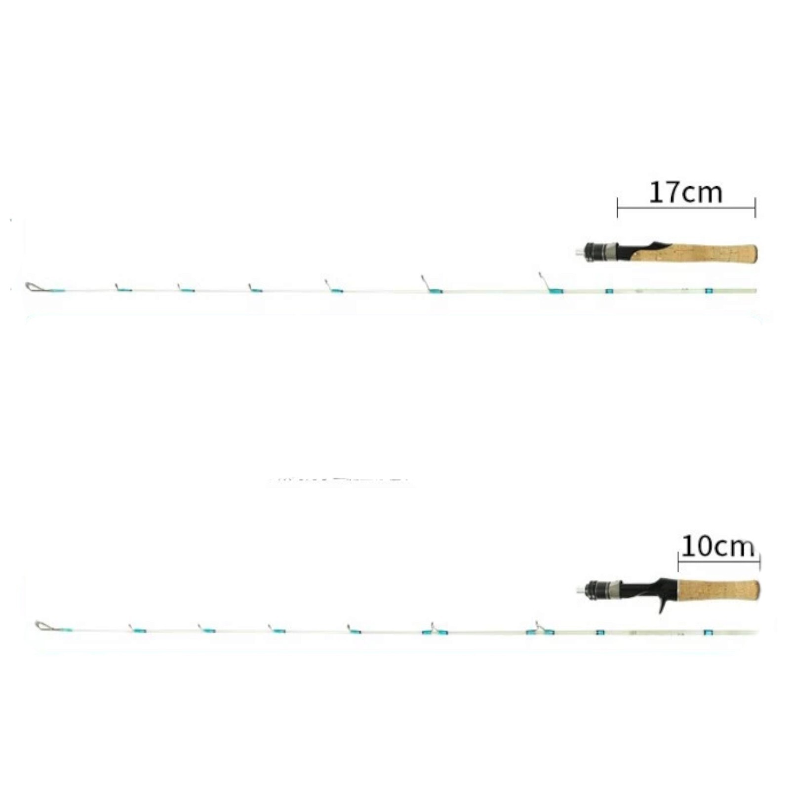 Stream Fishing Rod Trout Travel Ultralight Fishing Transparent Rod Cork Handle