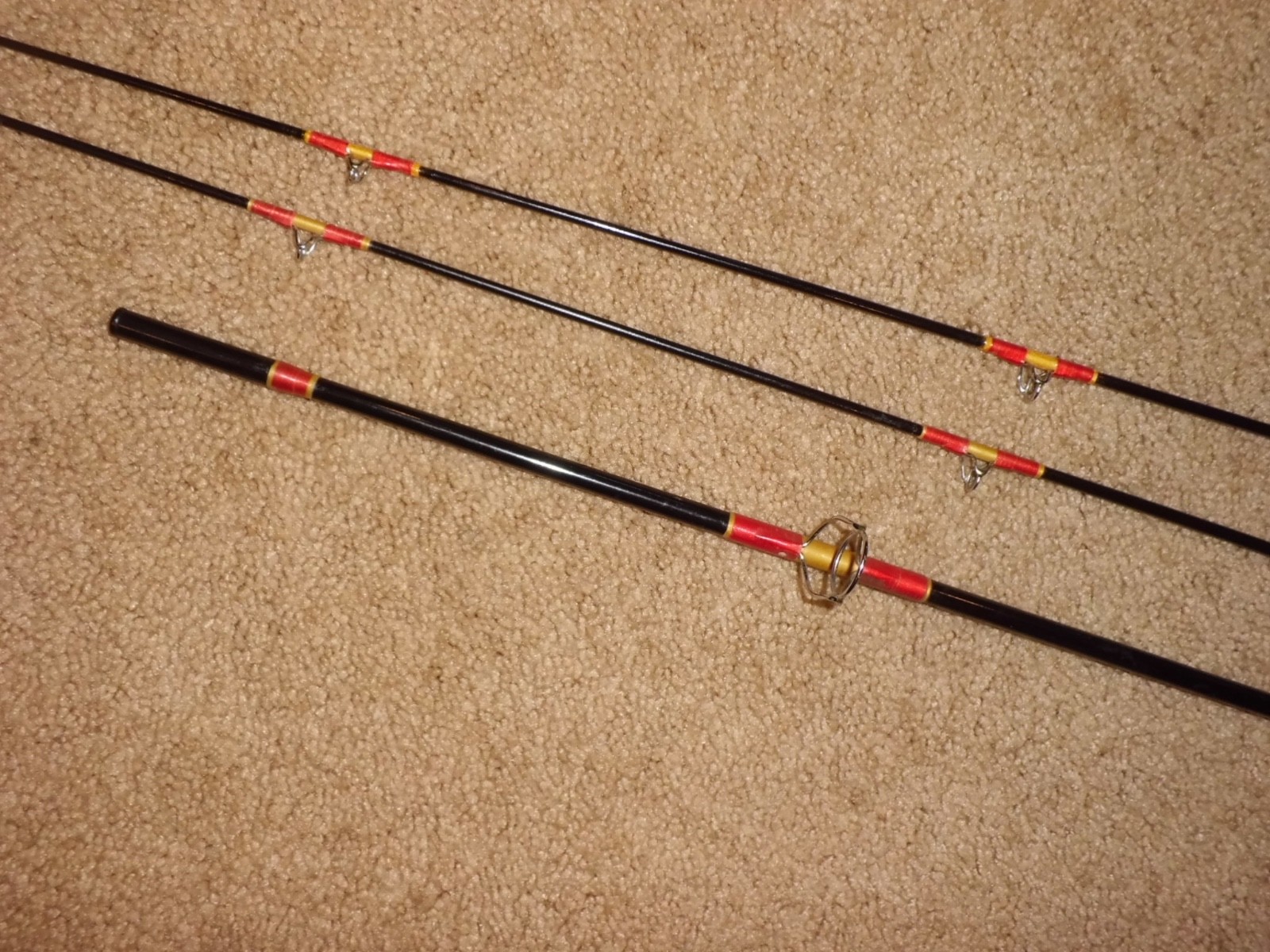 Vintage HARNELL Light Spinning Rod made in USA w/ 2 Top Sections