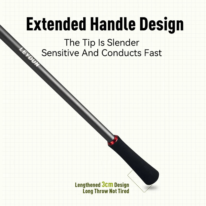 LEYDUN Kizaru 170MH/H Fishing Rod FUJI Guide Titanium Tip Squid Casting Rod